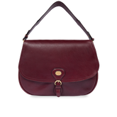 Large leather shoulder bag with front flap - Gift ideas for women | The Bridge