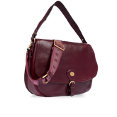 Large leather shoulder bag with front flap - Gift ideas for women | The Bridge