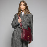 Leather crossbody bag for women with zip closure | The Bridge