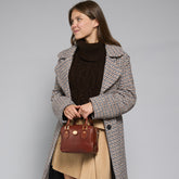 Leather satchel with removable strap | The Bridge