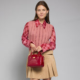 Leather satchel with removable strap | The Bridge