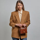 Leather bowling bag with removable shoulder strap | The Bridge