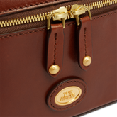 Leather bowling bag with removable shoulder strap | The Bridge