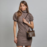 Women's Leather Bowler Bag with Strap | The Bridge