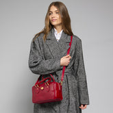 Leather satchel with removable strap | The Bridge