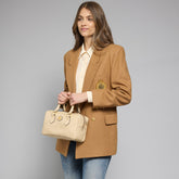 Leather satchel with removable strap | The Bridge