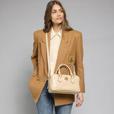 Leather satchel with removable strap | The Bridge