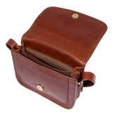Bolso bandolera en piel con compartimentos, tamaño pequeño | The Bridge