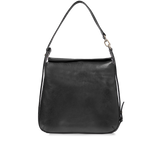 Leather shoulder bag with front zip | The Bridge