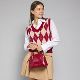 Leather handbag with removable strap | The Bridge