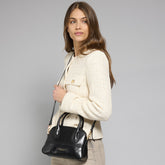 Leather handbag with removable strap | The Bridge