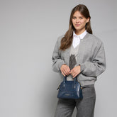 Leather handbag with removable strap | The Bridge