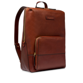 Leather women's backpack with front pocket | The Bridge