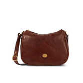 Leather shoulder bag with zip | The Bridge