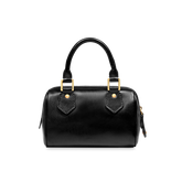Leather boston bag with removable shoulder strap | The Bridge