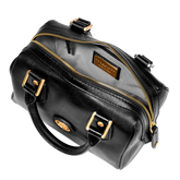 Leather boston bag with removable shoulder strap | The Bridge