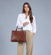 Damen-Laptoptasche aus Leder | The Bridge