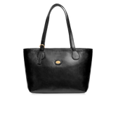 Leather shopper bag with zip | The Bridge