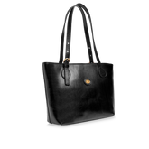 Leather shopper bag with zip | The Bridge