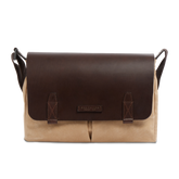 Leather and fabric briefcase | The Bridge