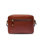 Men's leather crossbody with front zip | The Bridge