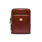 Men's leather crossbody with front zip | The Bridge