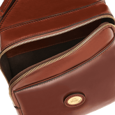Men's leather crossbody bag with two compartments | The Bridge