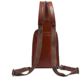 Zaino monospalla in pelle uomo | The Bridge