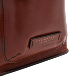 Herren-Sling-Rucksack aus Leder - Braun | The Bridge