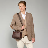 Men's leather crossbody bag | The Bridge
