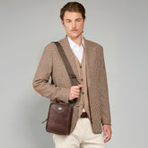 Men's leather crossbody bag | The Bridge