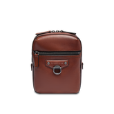 Men's leather crossbody with front zip | The Bridge
