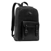 Men’s leather laptop backpack with one zip | The Bridge