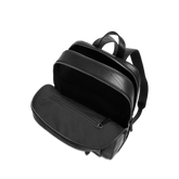 Men’s leather laptop backpack with two zips | The Bridge