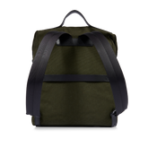 Leather and fabric men's backpack with front pocket - Men's Backpacks | The Bridge