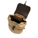 Men’s leather and fabric backpack | The Bridge