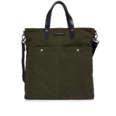 Sac à dos homme tissu + cuir + poche | The Bridge