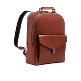 Mochila de cuero para portátil de hombre, dos cremalleras | The Bridge