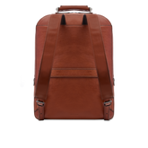 Mochila de cuero para portátil de hombre, dos cremalleras | The Bridge