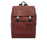 Zaino in pelle uomo con patta frontale - Zaini uomo in pelle | The Bridge