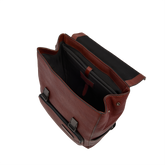 Herren-Rucksack aus Leder mit Frontklappe | The Bridge