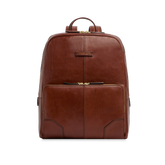 Laptop Rucksack aus Leder für Herren mit zwei Reißverschlüssen - Geschenkideen Herren | The Bridge