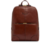 Laptop Rucksack aus Leder für Herren mit zwei Reißverschlüssen - Geschenkideen Herren | The Bridge