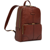 Laptop Rucksack aus Leder für Herren mit zwei Reißverschlüssen - Geschenkideen Herren | The Bridge