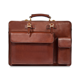 Herren Aktentasche Leder mit Schulterriemen - Herren-Aktentaschen | The Bridge