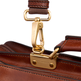 Men's leather briefcase with shoulder strap | The Bridge