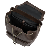 Men's Grained Leather Backpack | The Bridge