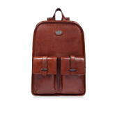 Leder Rucksack für Herren mit einer Reißverschluss und Fronttaschen - Herren | The Bridge