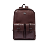 Rucksack Leder für Herren mit einem Reißverschluss und Fronttaschen - Herren | The Bridge