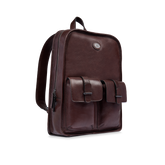 Rucksack Leder für Herren mit einem Reißverschluss und Fronttaschen - Herren | The Bridge